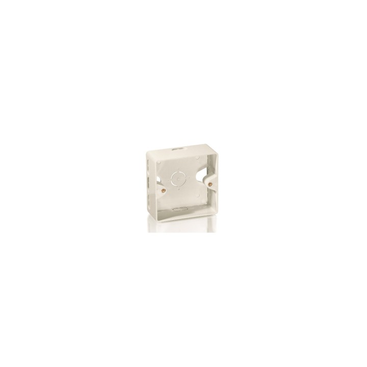 CAJA DE SUPERFICIE EQUIP PARA MONTAJE DE ROSETAS BLANCO 125561