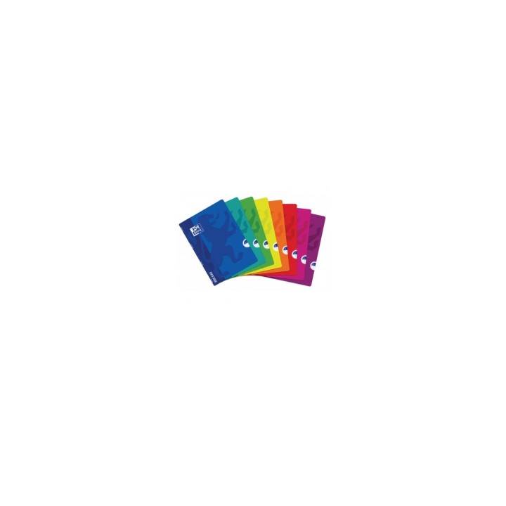 PACK DE 10 LIBRETAS OXFORD TAPAS BLANDAS A5+ CUADRICULA 4X4 48 HOJAS COLORES SURTIDOS 100105702