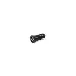 CARGADOR COCHE EQUIP LIFE 5V 2 USB 12/24V 12W NEGRO 245510