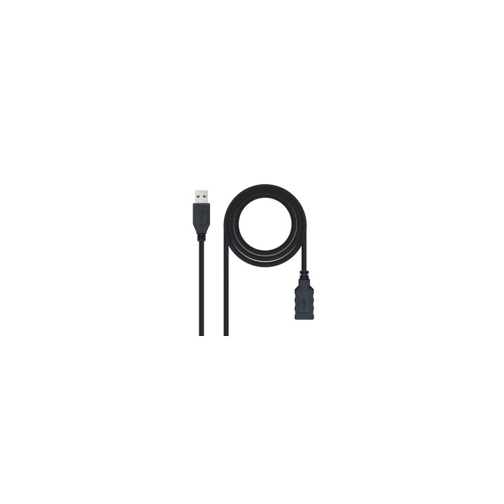 CABLE NANOCABLE USB 3.0 USB A MACHO A USB A HEMBRA 3M NEGRO 10.01.0903-BK