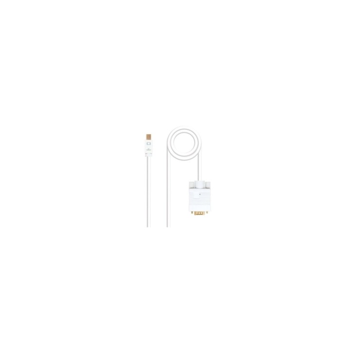 CABLE NANOCABLE MINI DISPLAYPORT MACHO A VGA MACHO 3M BLANCO 10.15.4103