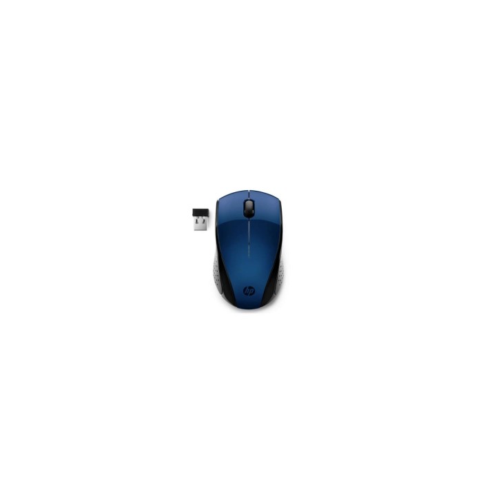 RATON INALAMBRICO HP 220 2.4GHz 1200PPP 3 BOTONES LED AZUL 1600DPI NANO RECEPTOR USB 1XAA AZUL 7KX11AA