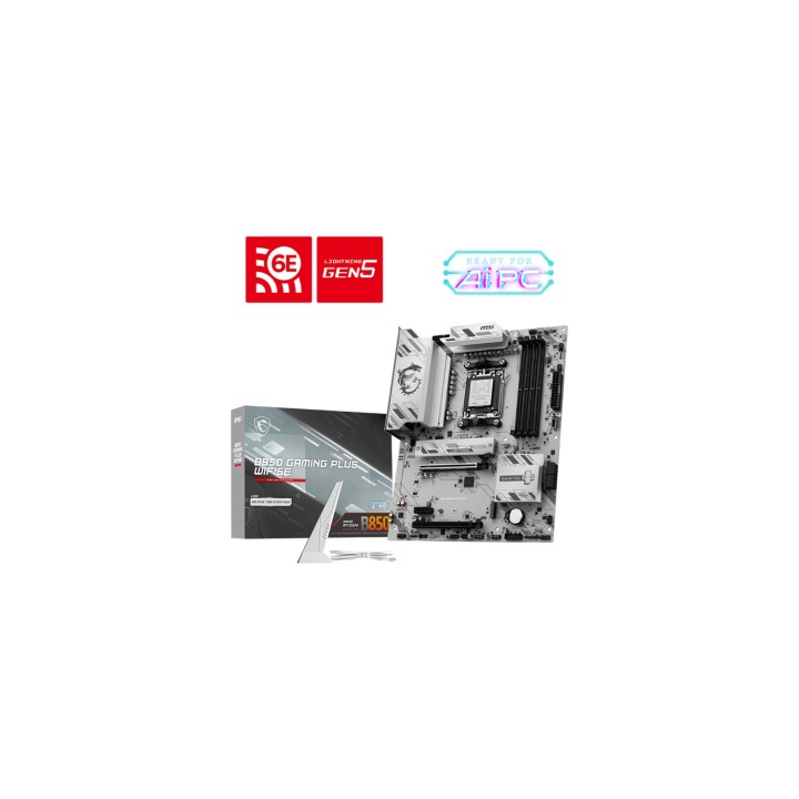 MSI B850 GAMING PLUS WIFI6E placa base AMD B850 Zócalo AM5 ATX
