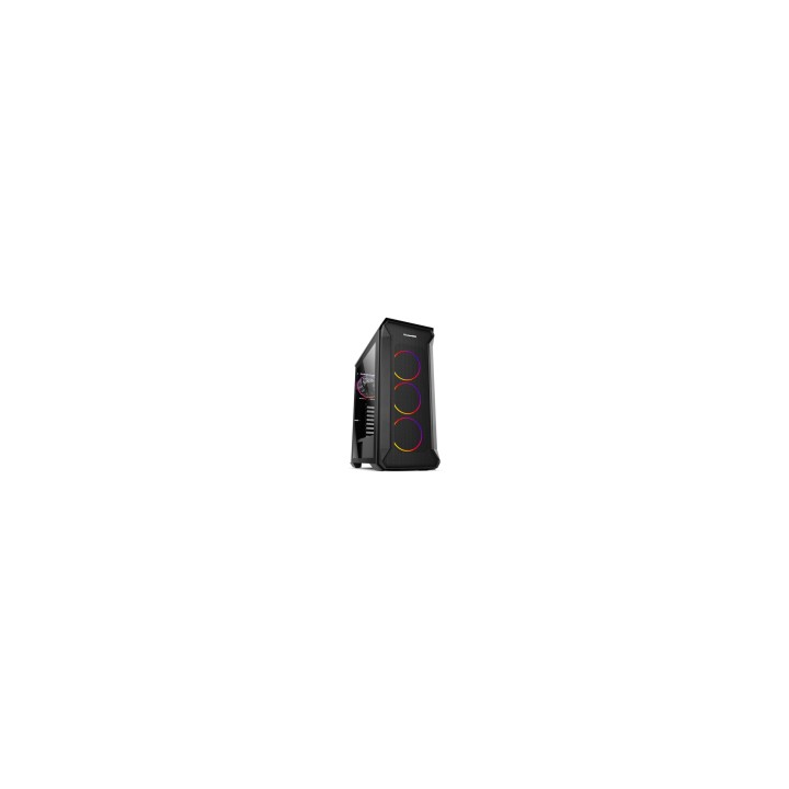 CAJA MEDIA TORRE NOX ATX HUMMET QUANTUM ARGB LATERAL CRISTAL TEMPLADO NEGRO NXHUMMERQUANTUM