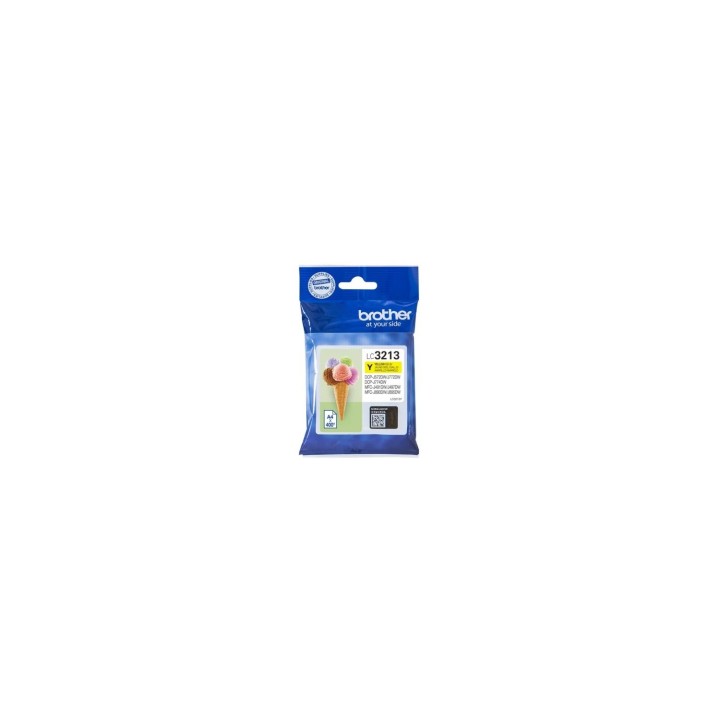 CARTUCHO ORIGINAL TINTA BROTHER HASTA 400PAG AMARILLO LC3213Y