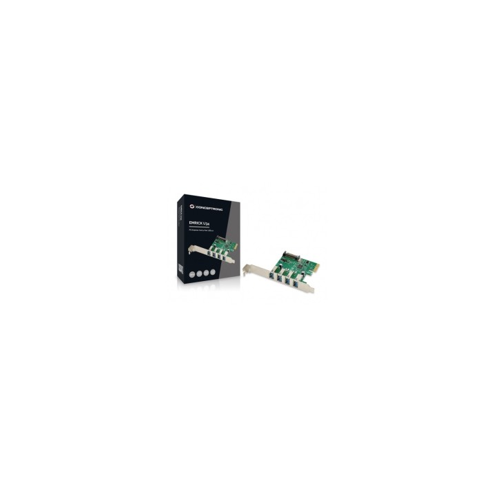 CONTROLADORA CONCEPTRONIC PCI EXPRESS 4 PUERTOS USB 3.0 EMRICK U64 EMRICK02G