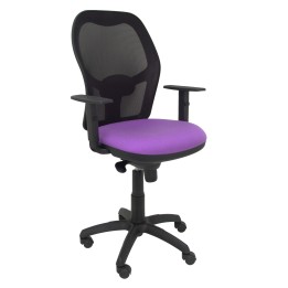 SILLA JORQUERA MALLA NEGRO ASIENTO BALI LILA 15SNBALI82