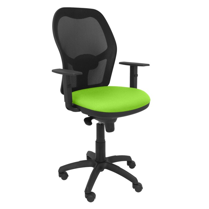 SILLA JORQUERA MALLA NEGRO ASIENTO VERDE PISTACHO 15SNBALI522