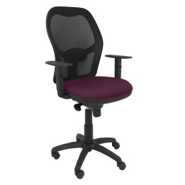 SILLA JORQUERA MALLA NEGRO ASIENTO BALI MORADO 15SNBALI760