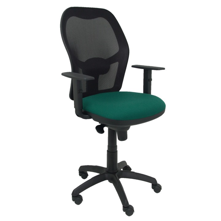 SILLA JORQUERA MALLA NEGRO ASIENTO BALI VERDE 15SNBALI426