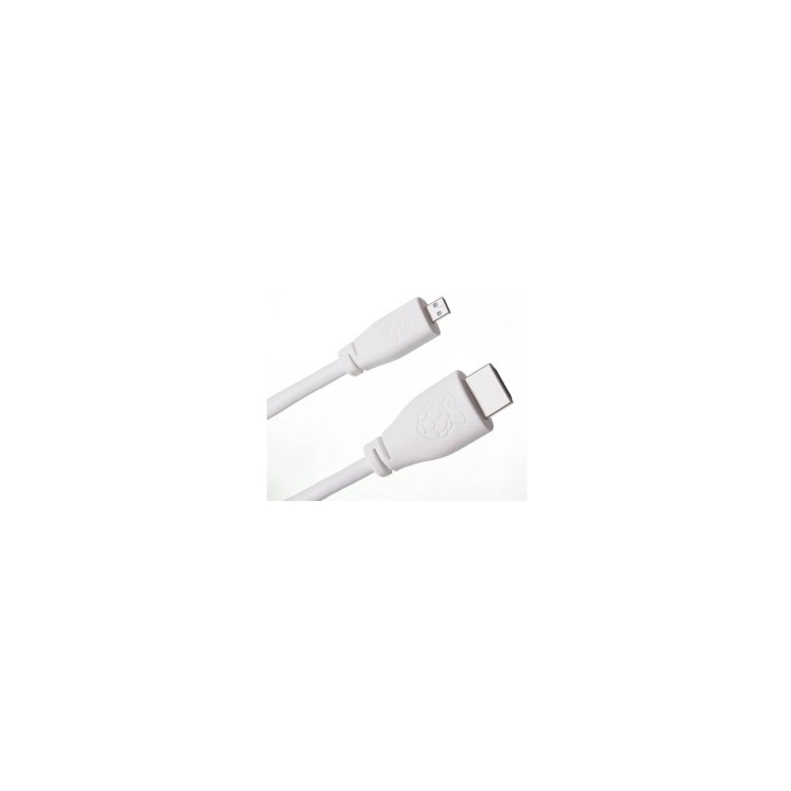 CABLE RASPBERRY PI MICRO HDMI MACHO A HDMI MACHO 1M BLANCO 187-1375