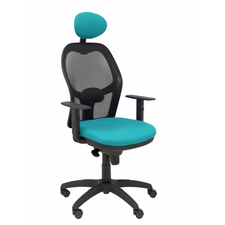 SILLA JORQUERA MALLA NEGRO CABECERO FIJO ASIENTO BALI VERDE CLARO 15SNBALI39C