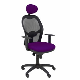 SILLA JORQUERA MALLA NEGRO CABECERO FIJO ASIENTO BALI MORADO 15SNBALI760C