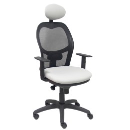 SILLA JORQUERA MALLA NEGRO CABECERO FIJO ASIENTO BALI GRIS CLARO 15SNBALI40C