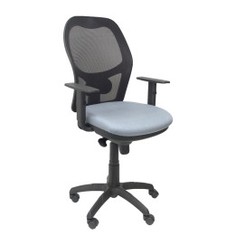 SILLA JORQUERA MALLA NEGRO ASIENTO BALI GRIS CLARO 15SNBALI40