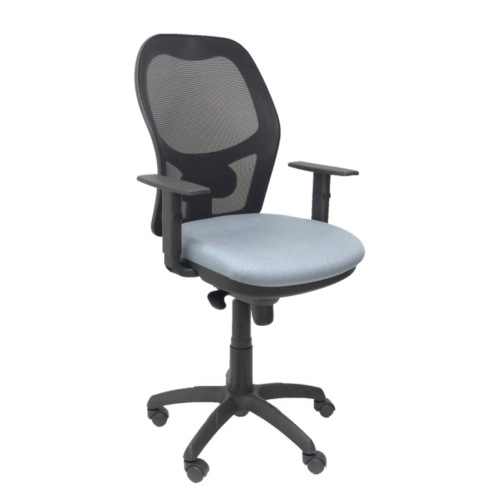 SILLA JORQUERA MALLA NEGRO ASIENTO BALI GRIS CLARO 15SNBALI40