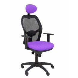SILLA JORQUERA MALLA NEGRO CABECERO FIJO ASIENTO BALI LILA 15SNBALI82C