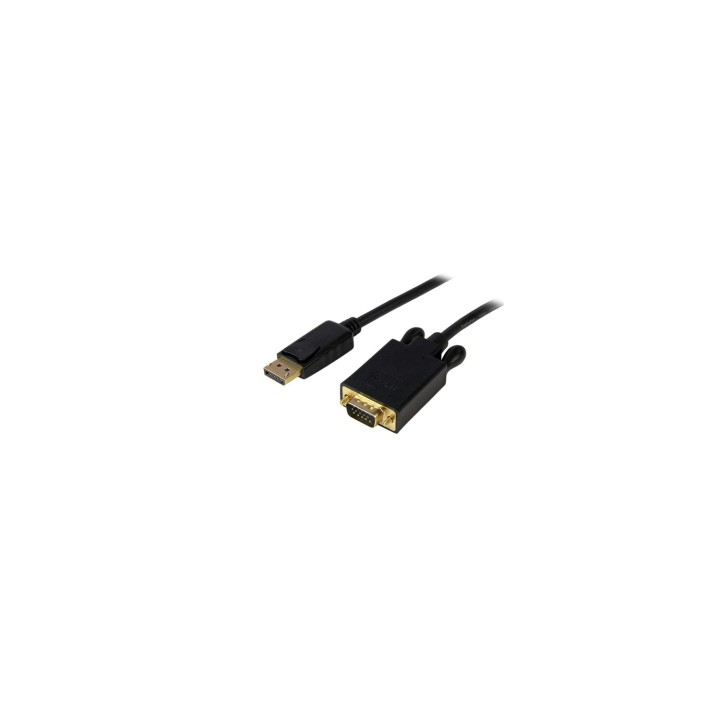 StarTech.com Cable 3m de VÍ­deo Adaptador Conversor DisplayPort DP a VGA - Convertidor Activo - 1080p - Negro