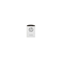 MEMORIA HP V222W USB 2.0 32GB 14MB/S LECTURA METAL PLATA HPFD222W-32P