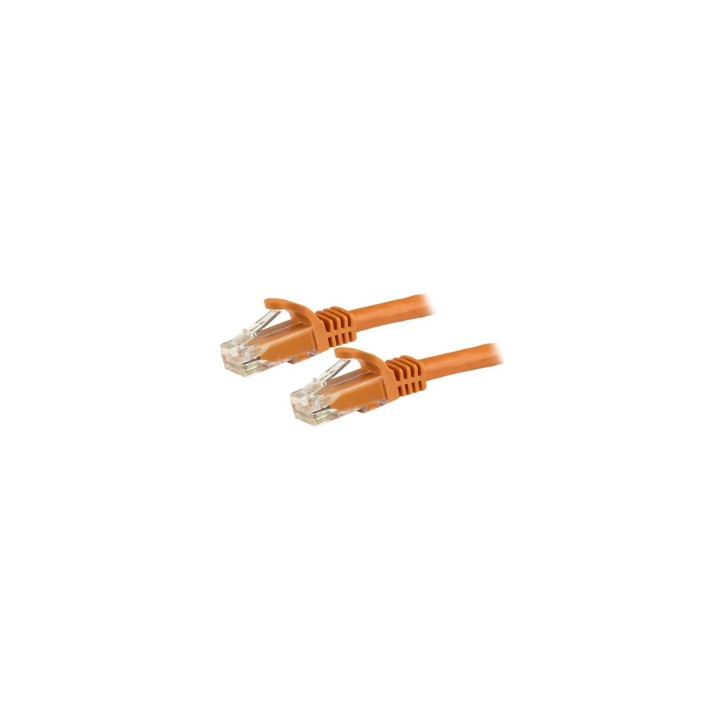 StarTech.com Cable de 1m Naranja de Red Gigabit Cat6 Ethernet RJ45 sin Enganche - Snagless - N6PATC1MOR