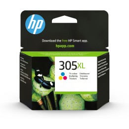 HP 305XL Cartucho de Tinta Original Alta Capacidad Tricolor