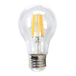 BOMBILLA LED ESTANDAR SILVER ELECTRONIC FILAMENTO TRANSPRENTE E27 3000K 6W 1980627