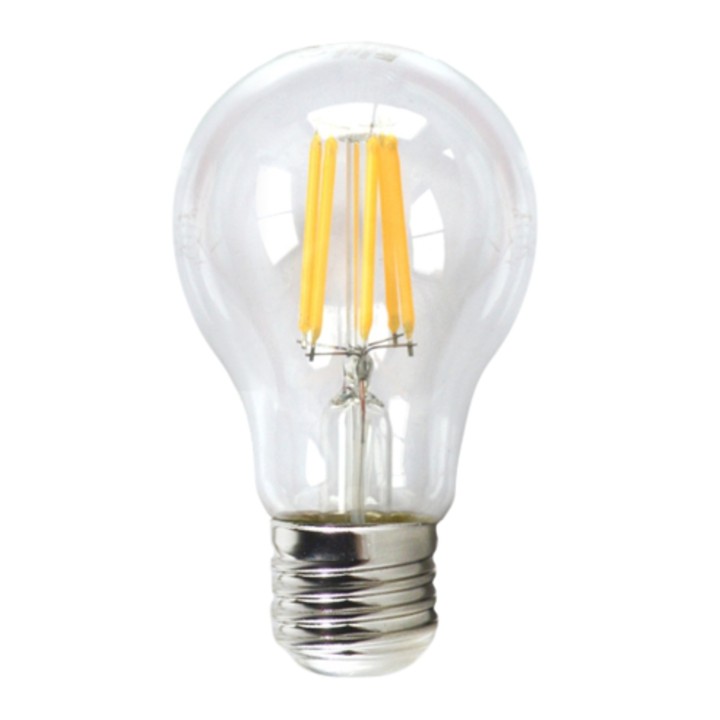 BOMBILLA LED ESTANDAR SILVER ELECTRONIC FILAMENTO TRANSPRENTE E27 3000K 6W 1980627