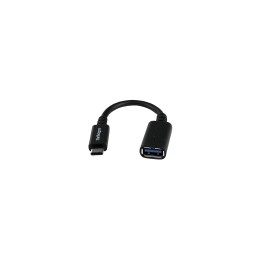 StarTech.com Adaptador conservor USB 3.1 Type-C a USB A macho a hembra negro