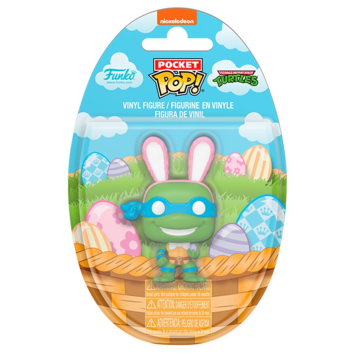 Figura Pocket POP Tortugas Ninja Leonardo Conejo de Pascua