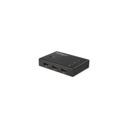StarTech.com Switch Conmutador de VÍ­deo HDMI de 4 Puertos - 3x HDMI y 1x DisplayPort - 4K 60Hz - negro