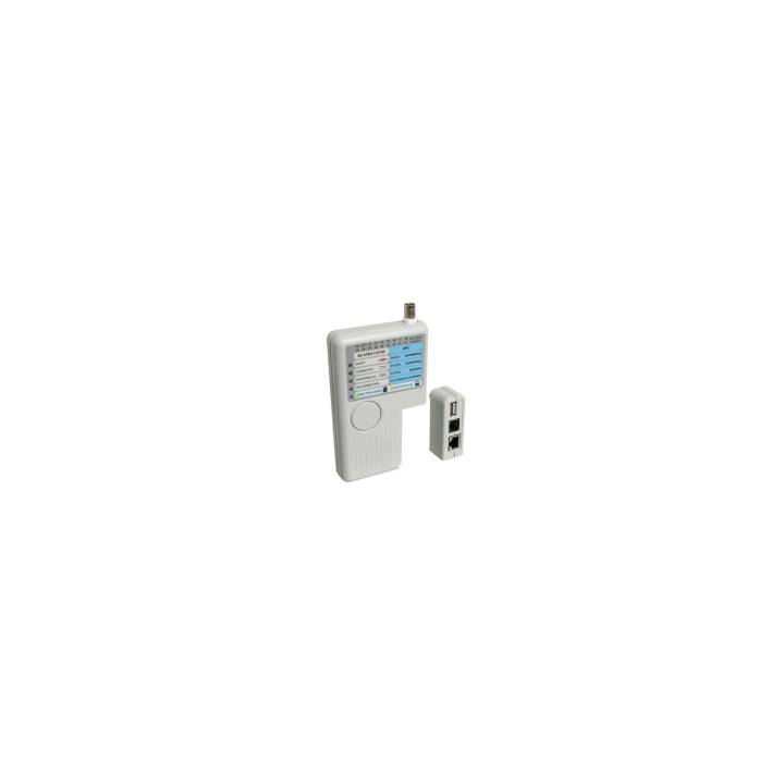Tester probador de cables wp Rj11 Rj12 Rj45 bcn usb blanco WPC-TST-002
