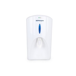 Dispensador de agua orbegozo da 5650 65w 8 litros incluye filtro purificador de carbon facil limpieza blanco azul 17246