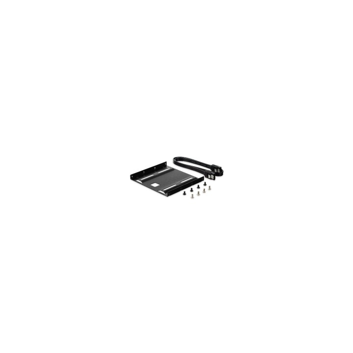 kit adaptador ewent panel bahia disco duro 2.5 a 3.5 ssd hdd con tornillos y cables de 50cm sata III negro EW7007