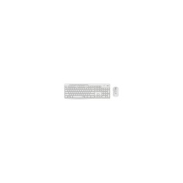 Logitech silent touch teclado y raton inalambrico 2.4ghz nano receptor USB alcance 10m blanco 920-009822