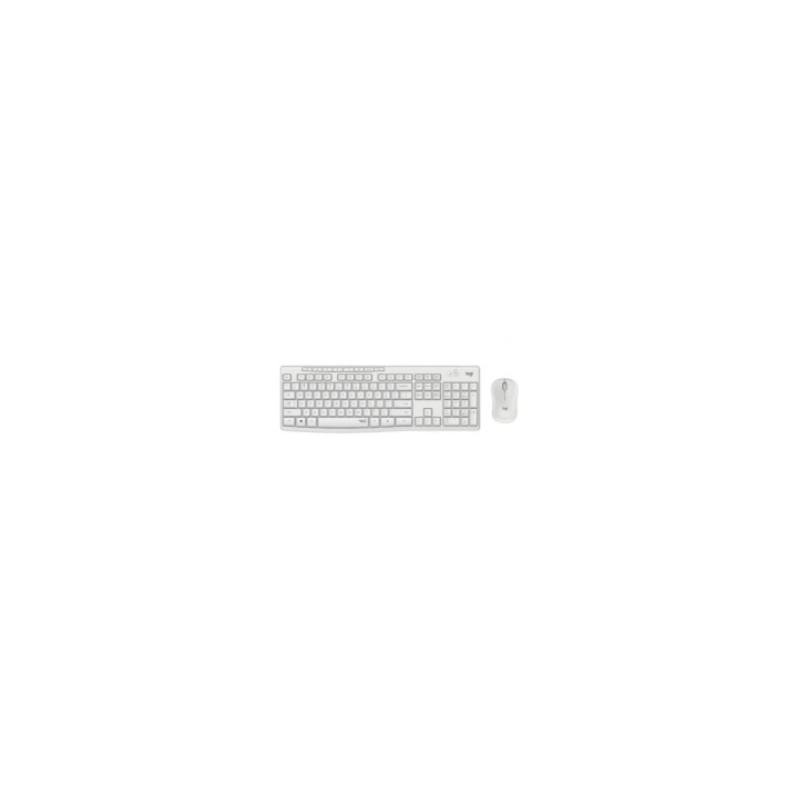 Logitech silent touch teclado y raton inalambrico 2.4ghz nano receptor USB alcance 10m blanco 920-009822