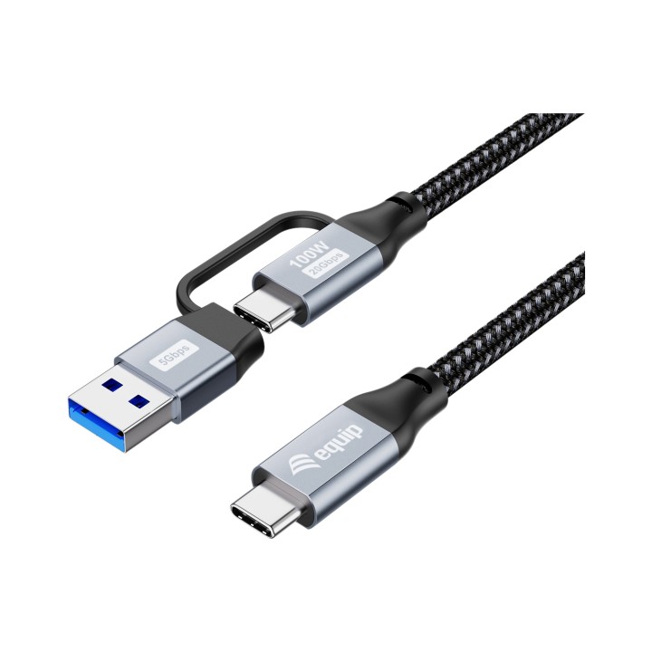 Equip 128433 cable USB USB 3.2 Gen 2x2 3 m USB A/USB C USB C Negro