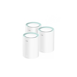 Cudy M1300 3-PACK sistema Wi-Fi Mesh (Wi-Fi en malla) Doble banda (2,4 GHz / 5 GHz) Wi-Fi 5 (802.11ac) Blanco 1 Interno