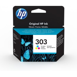 Cartucho HP 303 Original Rendimiento estándar Cian, Magenta, Amarillo T6N01AE#ABE