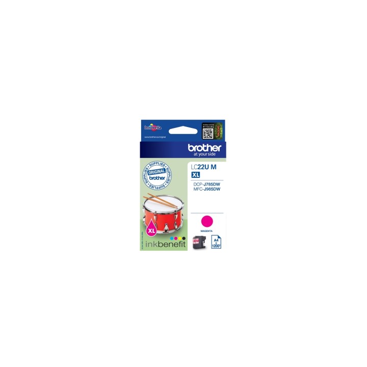 Brother LC-22UM cartucho de tinta Original Alto rendimiento XL Magenta