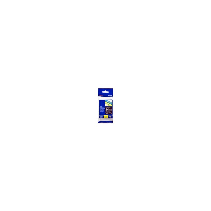 Cinta laminada brother blanco sobre negro 24mm TZe355