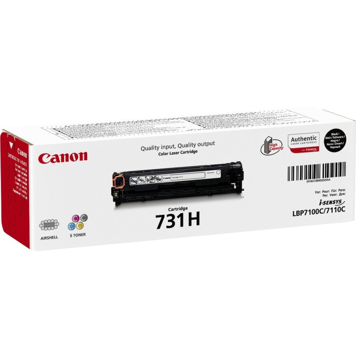 Canon 731H toner 1 pieza Original Negro