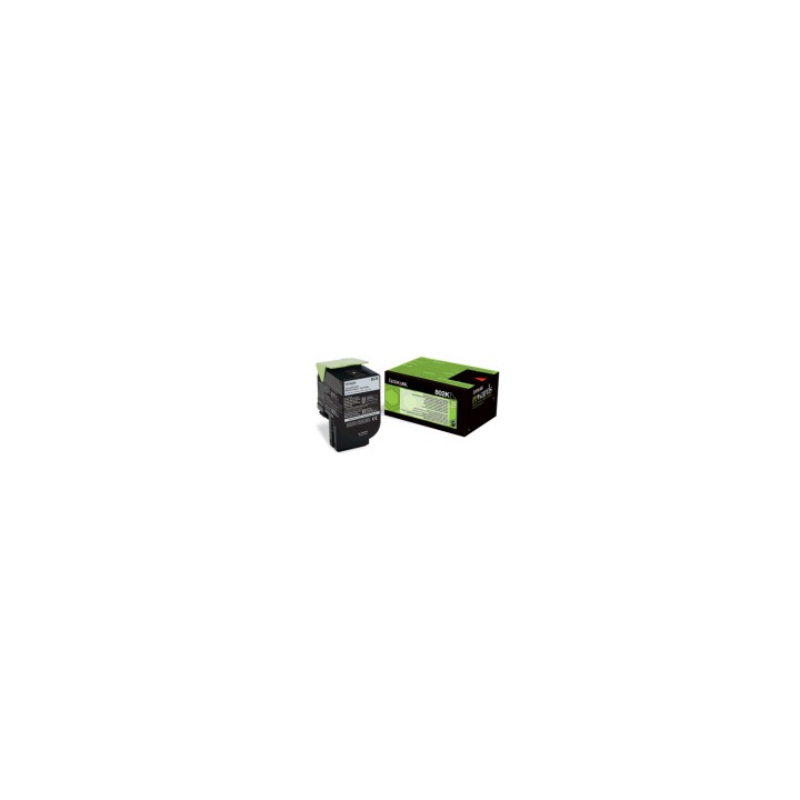 Lexmark 802K toner 1 pieza Original Negro