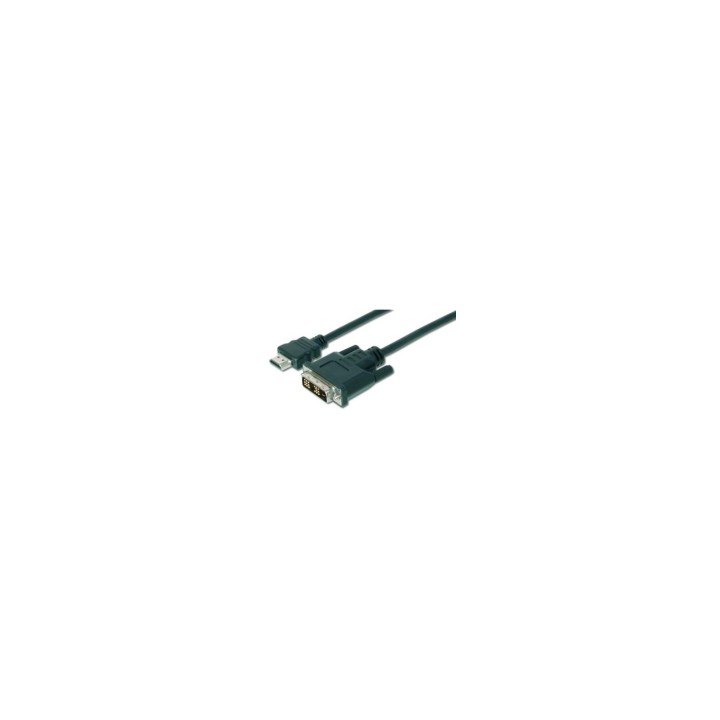 ASSMANN Electronic adaptador de cable de vÍ­deo 2 m HDMI, DVI-D Negro