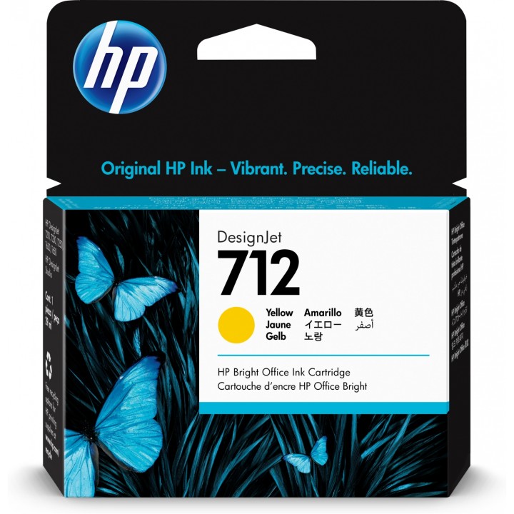 Hp 712 Cartucho de tinta original rendimiento estandar amarillo
