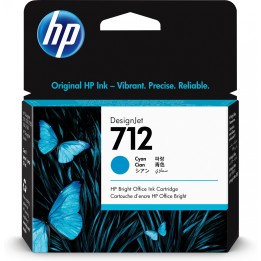 Hp 712 Cartucho de tinta original rendimiento estandar cian