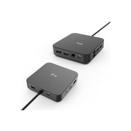 i-tec USB-C HDMI Dual DP Docking Station with Power Delivery 100 W + Universal Charger 100 W