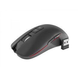 Genesis Zircon 330 raton gaming RF inalambrico optico 3600dpi negro rojo