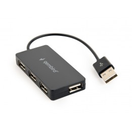 Gembird UHB-U2P4-04 Hub de interfaz usb 2.0 4puertos 480 Mbit/s negro