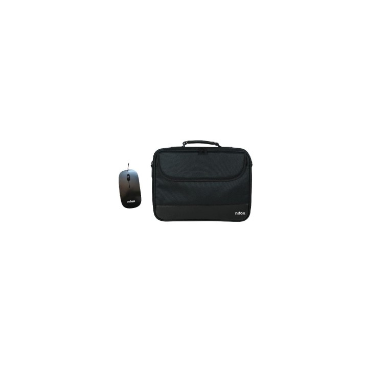 Nilox MALETIN 16P DURO + RATON OPTICO USB Negro