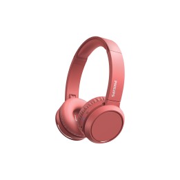 Philips 4000 series TAH4205RD/00 auricular y casco Auriculares Inalámbrico Diadema Llamadas/Música USB Tipo C Bluetooth Rojo